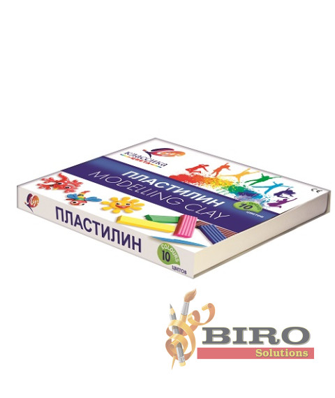 Pastă de modelat Klassika, 10 culori x 20 gr. + cutit